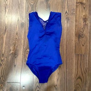 Beautiful blue ballet leotard
